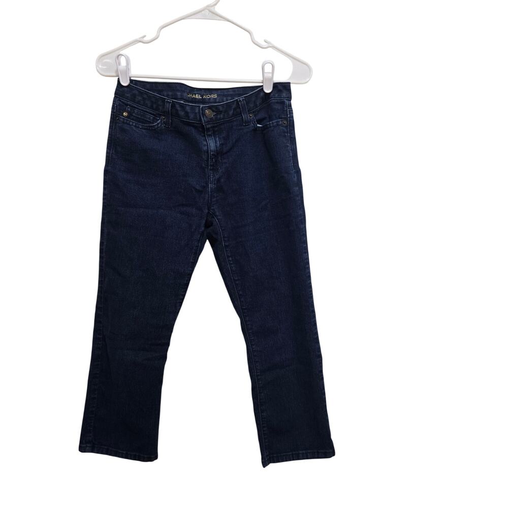 Michael Kors Dark Wash Skinny Crop Jeans Women Size 4